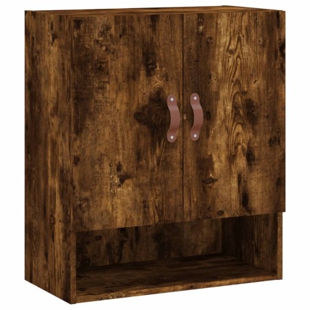 vidaXL Armario de pared madera de ingeniería roble ahumado 60x31x70 cm