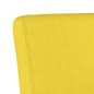 vidaXL Silla tapizada de tela amarillo claro vidaXL Silla tapizada de tela amarillo claro
