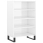 vidaXL Aparador alto madera de ingeniería blanco brillante 57x35x90 cm vidaXL Aparador alto madera de ingeniería blanco brillante 57x35x90 cm