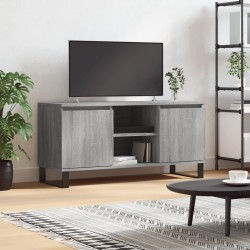 vidaXL Mueble de TV madera de ingeniería gris Sonoma 104x35x50 cm