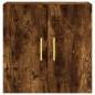 vidaXL Armario de pared madera de ingeniería roble ahumado 60x31x60 cm vidaXL Armario de pared madera de ingeniería roble ahumado 60x31x60 cm