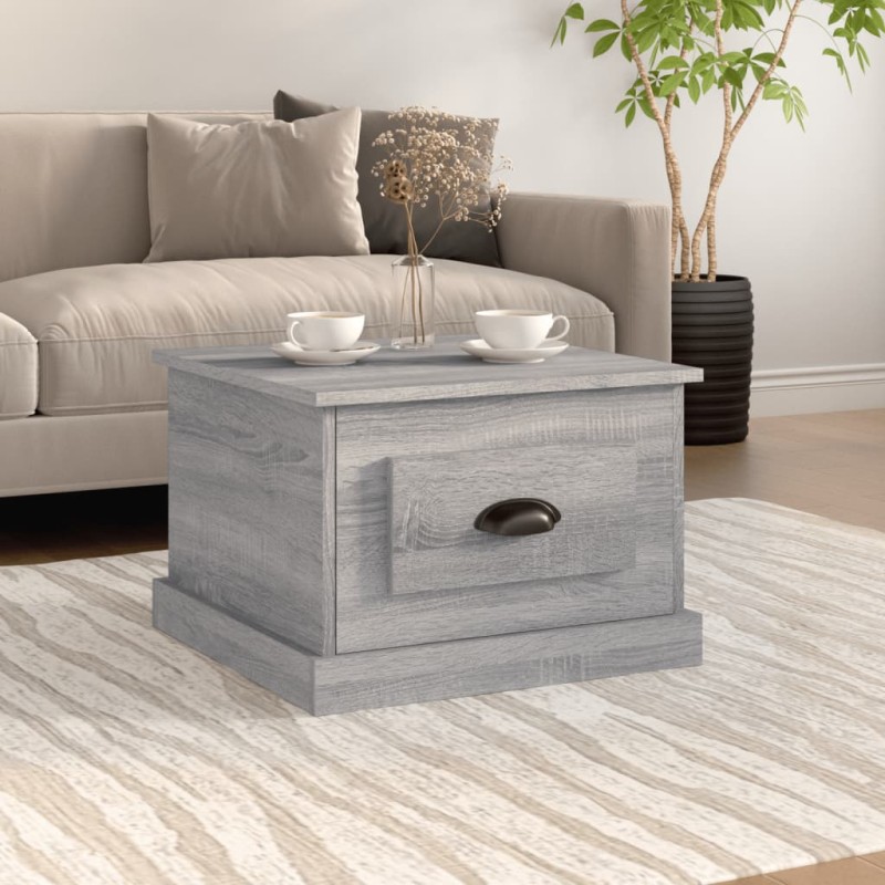 vidaXL Mesa de centro madera contrachapada gris Sonoma 50x50x35 cm vidaXL Mesa de centro madera contrachapada gris Sonoma 50x50x35 cm