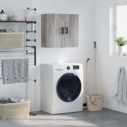 vidaXL Armario de pared madera de ingeniería gris Sonoma 60x31x60 cm