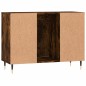 vidaXL Mueble de baño madera de ingeniería roble ahumado 80x33x60 cm vidaXL Mueble de baño madera de ingeniería roble ahumado 80x33x60 cm