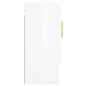 vidaXL Armario de pared madera de ingeniería blanco brillo 60x31x70 cm