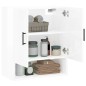 vidaXL Armario de pared madera de ingeniería blanco brillo 60x31x70 cm vidaXL Armario de pared madera de ingeniería blanco brillo 60x31x70 cm