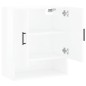 vidaXL Armario de pared madera de ingeniería blanco brillo 60x31x70 cm vidaXL Armario de pared madera de ingeniería blanco brillo 60x31x70 cm