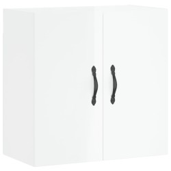 vidaXL Armario pared madera contrachapada blanco brillo 60x31x60 cm