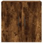 vidaXL Armario de pared madera de ingeniería roble ahumado 60x31x60 cm vidaXL Armario de pared madera de ingeniería roble ahumado 60x31x60 cm