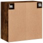 vidaXL Armario de pared madera de ingeniería roble ahumado 60x31x60 cm vidaXL Armario de pared madera de ingeniería roble ahumado 60x31x60 cm
