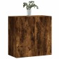 vidaXL Armario de pared madera de ingeniería roble ahumado 60x31x60 cm vidaXL Armario de pared madera de ingeniería roble ahumado 60x31x60 cm