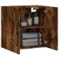 vidaXL Armario de pared madera de ingeniería roble ahumado 60x31x60 cm vidaXL Armario de pared madera de ingeniería roble ahumado 60x31x60 cm