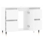 vidaXL Mueble de baño madera de ingeniería blanco brillo 80x33x60 cm