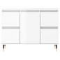 vidaXL Mueble de baño madera de ingeniería blanco brillo 80x33x60 cm