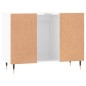 vidaXL Mueble de baño madera de ingeniería blanco brillo 80x33x60 cm