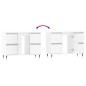 vidaXL Mueble de baño madera de ingeniería blanco brillo 80x33x60 cm