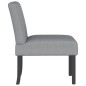 vidaXL Silla tapizada de tela gris claro vidaXL Silla tapizada de tela gris claro