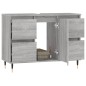 vidaXL Mueble de baño madera de ingeniería gris Sonoma 80x33x60 cm vidaXL Mueble de baño madera de ingeniería gris Sonoma 80x33x60 cm