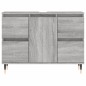 vidaXL Mueble de baño madera de ingeniería gris Sonoma 80x33x60 cm vidaXL Mueble de baño madera de ingeniería gris Sonoma 80x33x60 cm