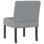 vidaXL Silla tapizada de tela gris claro vidaXL Silla tapizada de tela gris claro