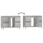 vidaXL Mueble de baño madera de ingeniería gris Sonoma 80x33x60 cm vidaXL Mueble de baño madera de ingeniería gris Sonoma 80x33x60 cm