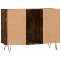vidaXL Mueble de baño madera de ingeniería roble ahumado 80x33x60 cm vidaXL Mueble de baño madera de ingeniería roble ahumado 80x33x60 cm