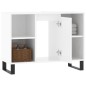 vidaXL Mueble de baño madera de ingeniería blanco brillo 80x33x60 cm vidaXL Mueble de baño madera de ingeniería blanco brillo 80x33x60 cm