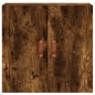 vidaXL Armario de pared madera de ingeniería roble ahumado 60x31x60 cm vidaXL Armario de pared madera de ingeniería roble ahumado 60x31x60 cm