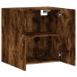 vidaXL Armario de pared madera de ingeniería roble ahumado 60x31x60 cm vidaXL Armario de pared madera de ingeniería roble ahumado 60x31x60 cm