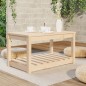 vidaXL Mesa de jardín madera maciza de pino 82,5x50,5x45 cm vidaXL Mesa de jardín madera maciza de pino 82,5x50,5x45 cm