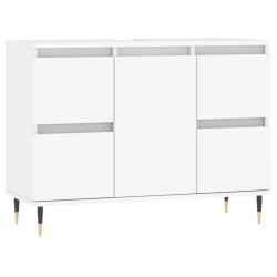 vidaXL Mueble de baño madera de ingeniería blanco 80x33x60 cm