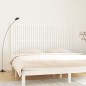 vidaXL Cabecero de cama de pared madera maciza pino blanco 204x3x110cm vidaXL Cabecero de cama de pared madera maciza pino blanco 204x3x110cm