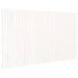 vidaXL Cabecero de cama de pared madera maciza pino blanco 204x3x110cm vidaXL Cabecero de cama de pared madera maciza pino blanco 204x3x110cm