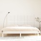 vidaXL Cabecero de cama de pared madera maciza pino blanco 204x3x110cm vidaXL Cabecero de cama de pared madera maciza pino blanco 204x3x110cm