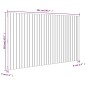 vidaXL Cabecero de cama de pared madera maciza pino blanco 204x3x110cm vidaXL Cabecero de cama de pared madera maciza pino blanco 204x3x110cm