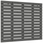 vidaXL Cabecero de cama de pared madera maciza pino gris 146x3x91,5