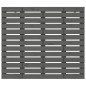 vidaXL Cabecero de cama de pared madera maciza pino gris 146x3x91,5