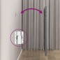 vidaXL Cabecero de cama de pared madera maciza pino gris 146x3x91,5