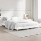 vidaXL Estructura de cama madera contrachapada blanco brillo 140x190cm vidaXL Estructura de cama madera contrachapada blanco brillo 140x190cm