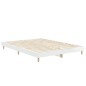 vidaXL Estructura de cama madera contrachapada blanco brillo 140x190cm vidaXL Estructura de cama madera contrachapada blanco brillo 140x190cm