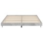 vidaXL Estructura de cama madera contrachapada gris hormigón 160x200cm
