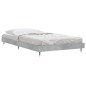 vidaXL Estructura de cama madera contrachapada gris hormigón 90x200cm