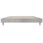 vidaXL Estructura de cama madera contrachapada gris hormigón 90x200cm