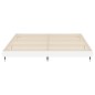 vidaXL Estructura de cama madera contrachapada blanco brillo 140x200cm vidaXL Estructura de cama madera contrachapada blanco brillo 140x200cm