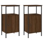 vidaXL Mesitas noche 2 uds madera ingeniería marrón roble 41x31x80 cm vidaXL Mesitas noche 2 uds madera ingeniería marrón roble 41x31x80 cm
