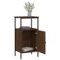 vidaXL Mesitas noche 2 uds madera ingeniería marrón roble 41x31x80 cm vidaXL Mesitas noche 2 uds madera ingeniería marrón roble 41x31x80 cm