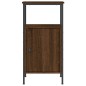 vidaXL Mesitas noche 2 uds madera ingeniería marrón roble 41x31x80 cm vidaXL Mesitas noche 2 uds madera ingeniería marrón roble 41x31x80 cm