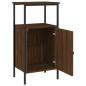 vidaXL Mesitas noche 2 uds madera ingeniería marrón roble 41x31x80 cm vidaXL Mesitas noche 2 uds madera ingeniería marrón roble 41x31x80 cm