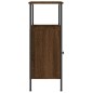 vidaXL Mesitas noche 2 uds madera ingeniería marrón roble 41x31x80 cm vidaXL Mesitas noche 2 uds madera ingeniería marrón roble 41x31x80 cm