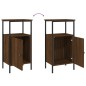 vidaXL Mesitas noche 2 uds madera ingeniería marrón roble 41x31x80 cm vidaXL Mesitas noche 2 uds madera ingeniería marrón roble 41x31x80 cm